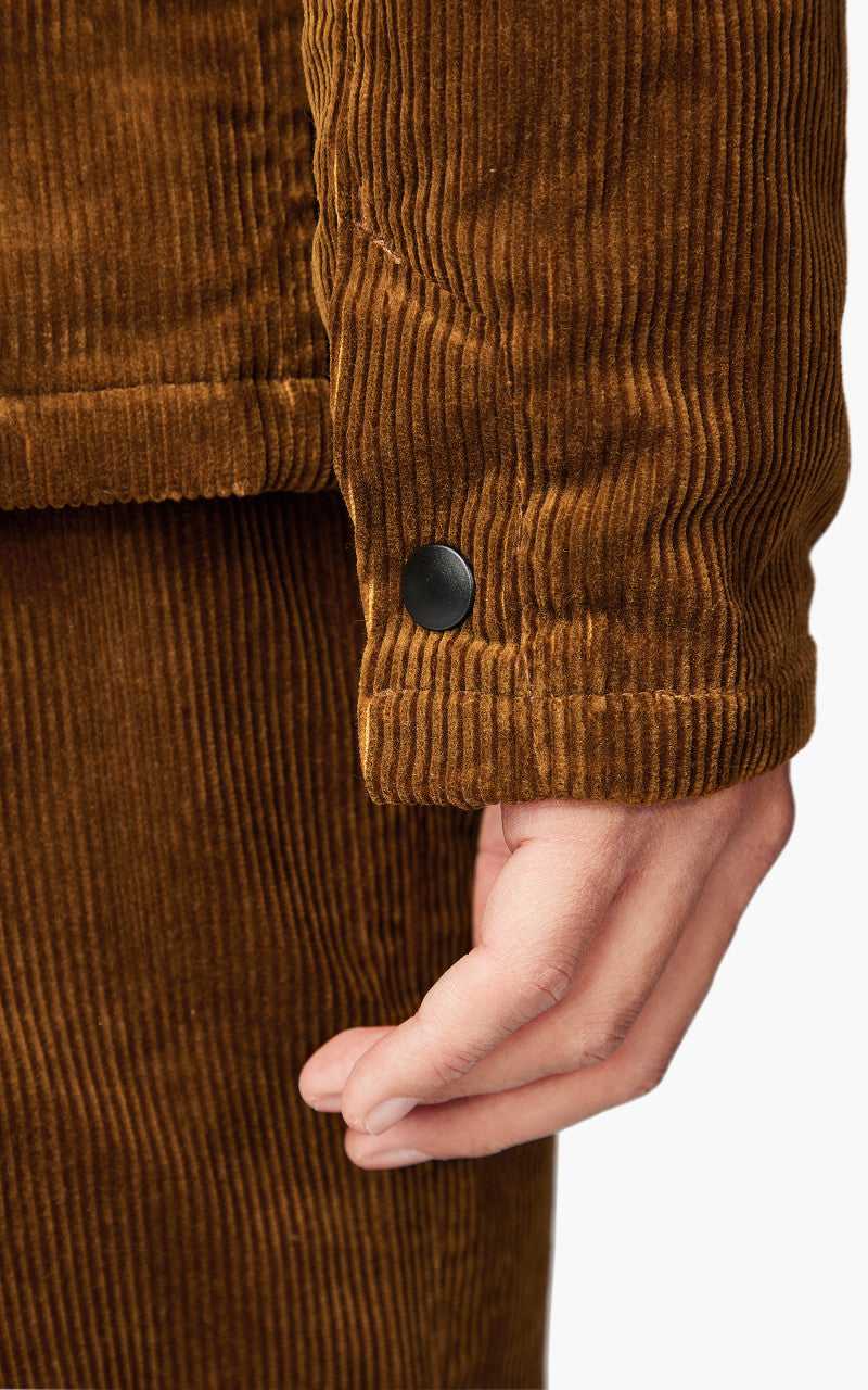Momotaro Jeans Corduroy Coach Jacket Brown
