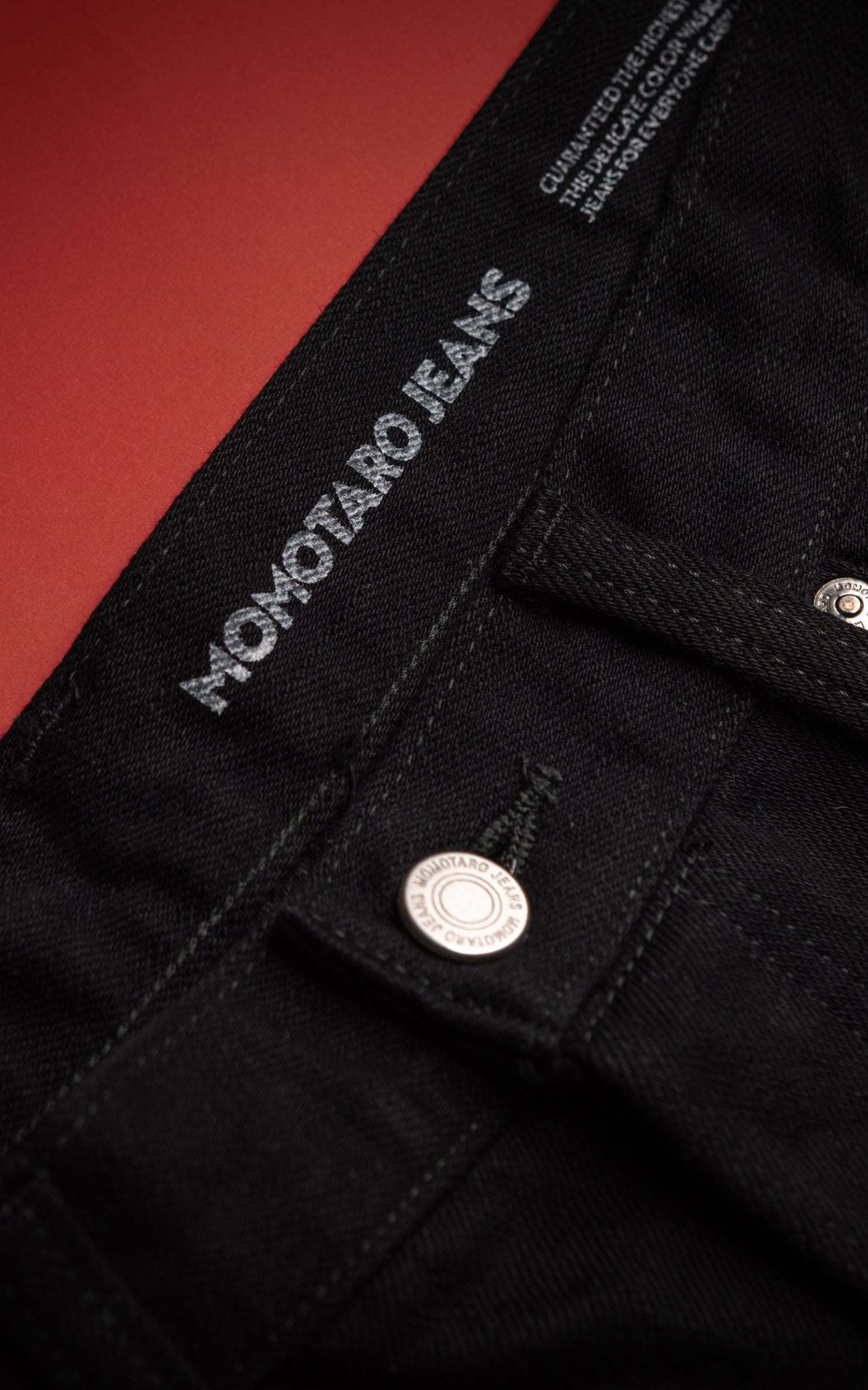 MOMOTARO JEANS MMJB6404 #100 Kyoto Montsuki Straight Denim Black