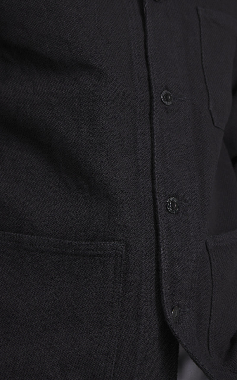 Momotaro Jeans Dobby Coverall Jacket Black