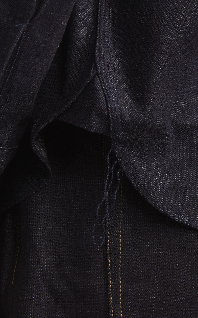 Momotaro Jeans MALS1000 Triple Stitch L/S Denim Shirt Indigo 8oz