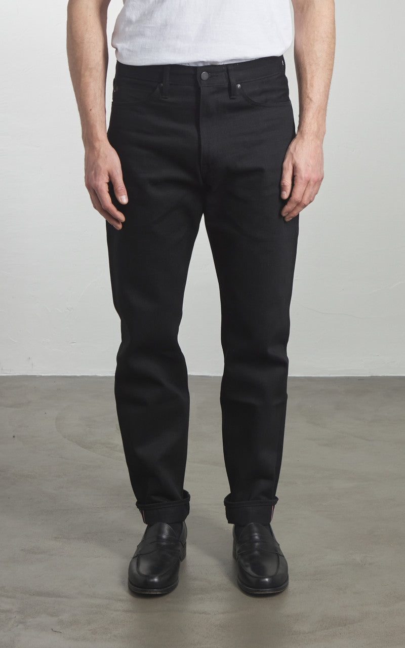 Momotaro Jeans MMJZ1200 Classic Tapered Denim Black 14.7oz