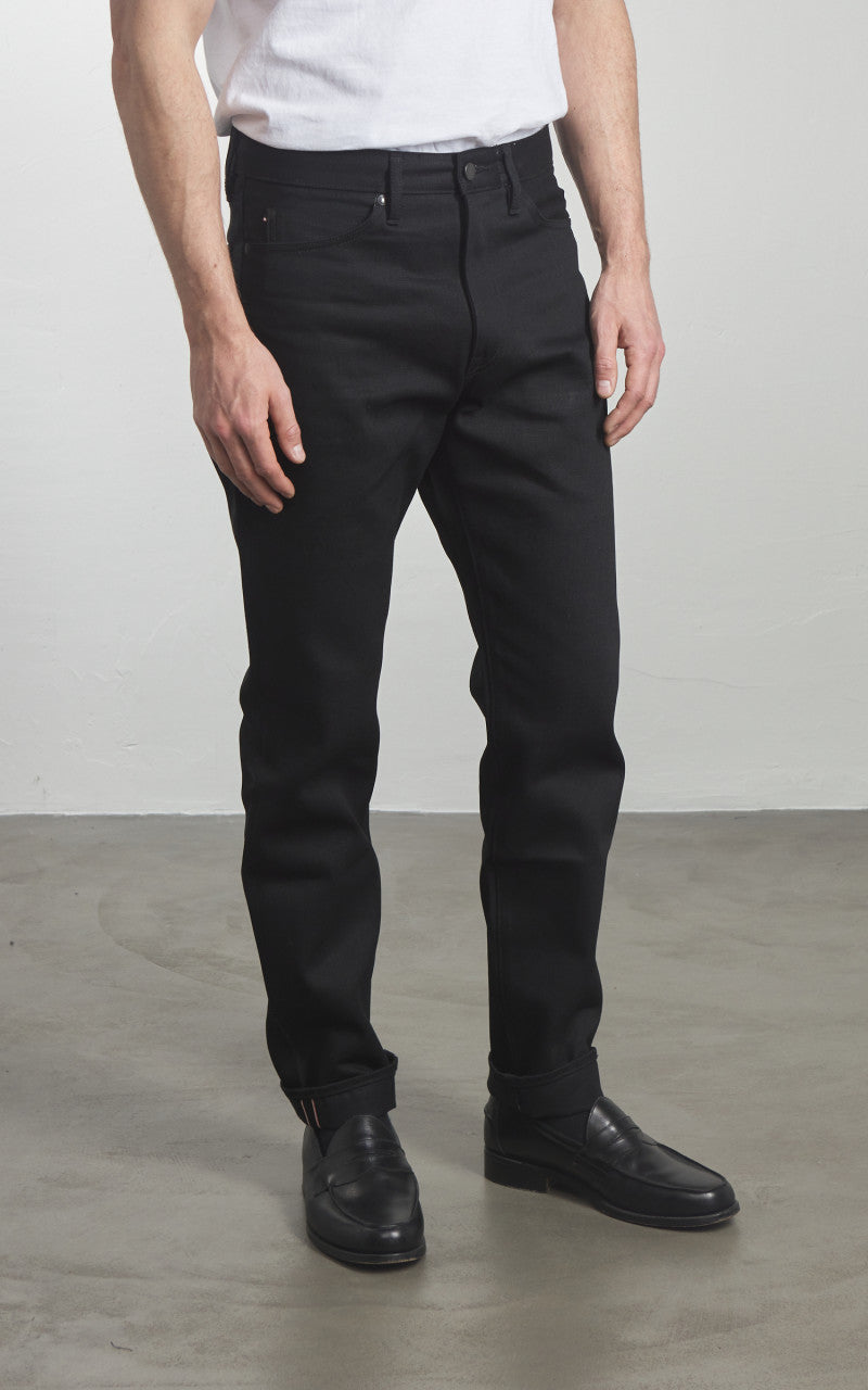 Momotaro Jeans MMJZ1200 Classic Tapered Denim Black 14.7oz