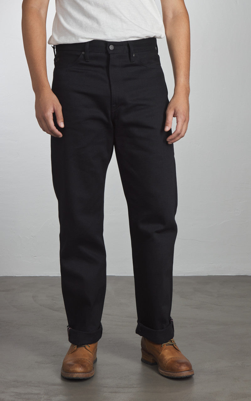 Momotaro Jeans MMJZ1100 Classic Straight Denim Black 14.7oz