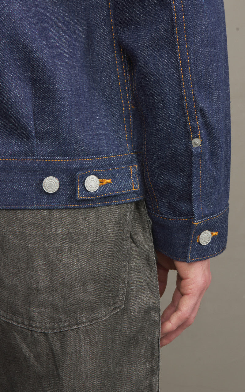 Momotaro Jeans MXGJ1112 Selvedge Denim Jacket Natural Indigo 13.5oz