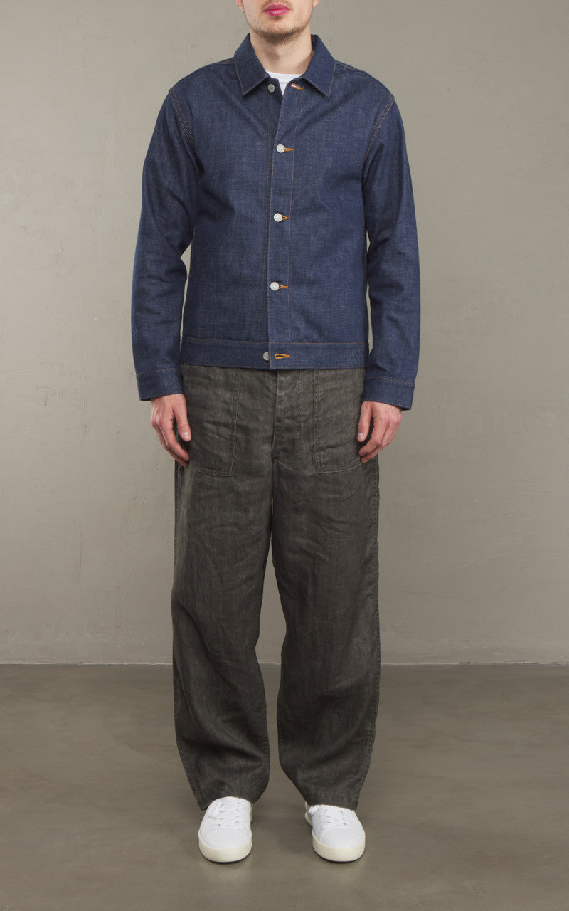 Momotaro Jeans MXGJ1112 Selvedge Denim Jacket Natural Indigo 13.5oz