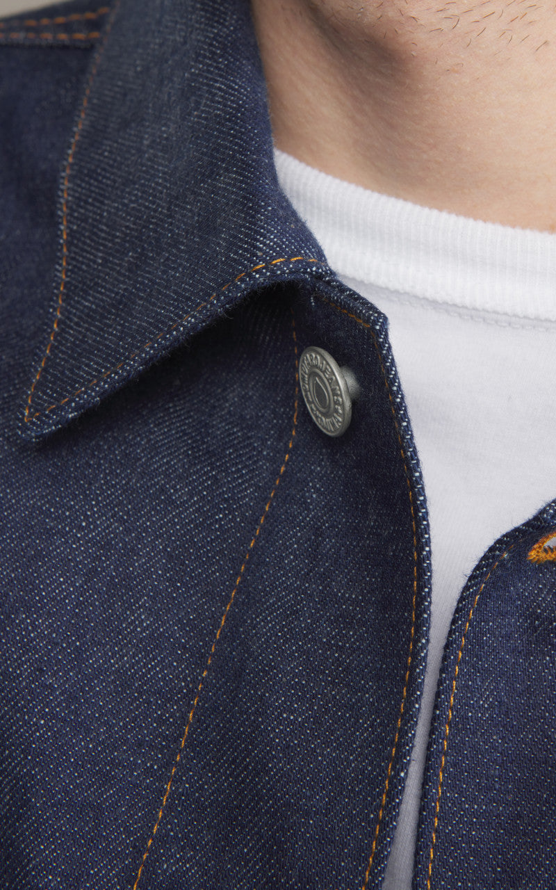 Momotaro Jeans MXGJ1112 Selvedge Denim Jacket Natural Indigo 13.5oz