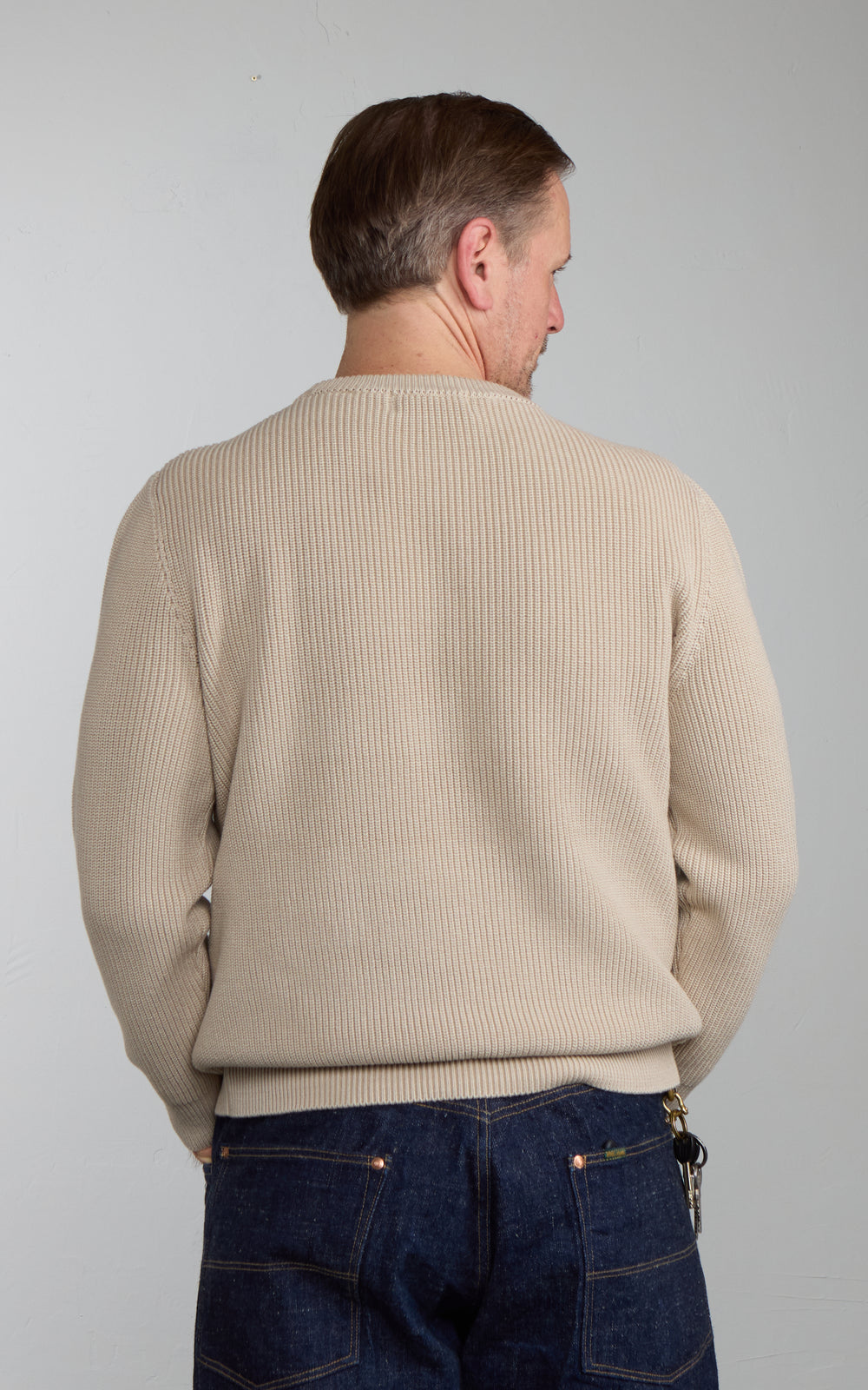 Mooncastle CO1 Cotton Heavyweight Crewneck Greige