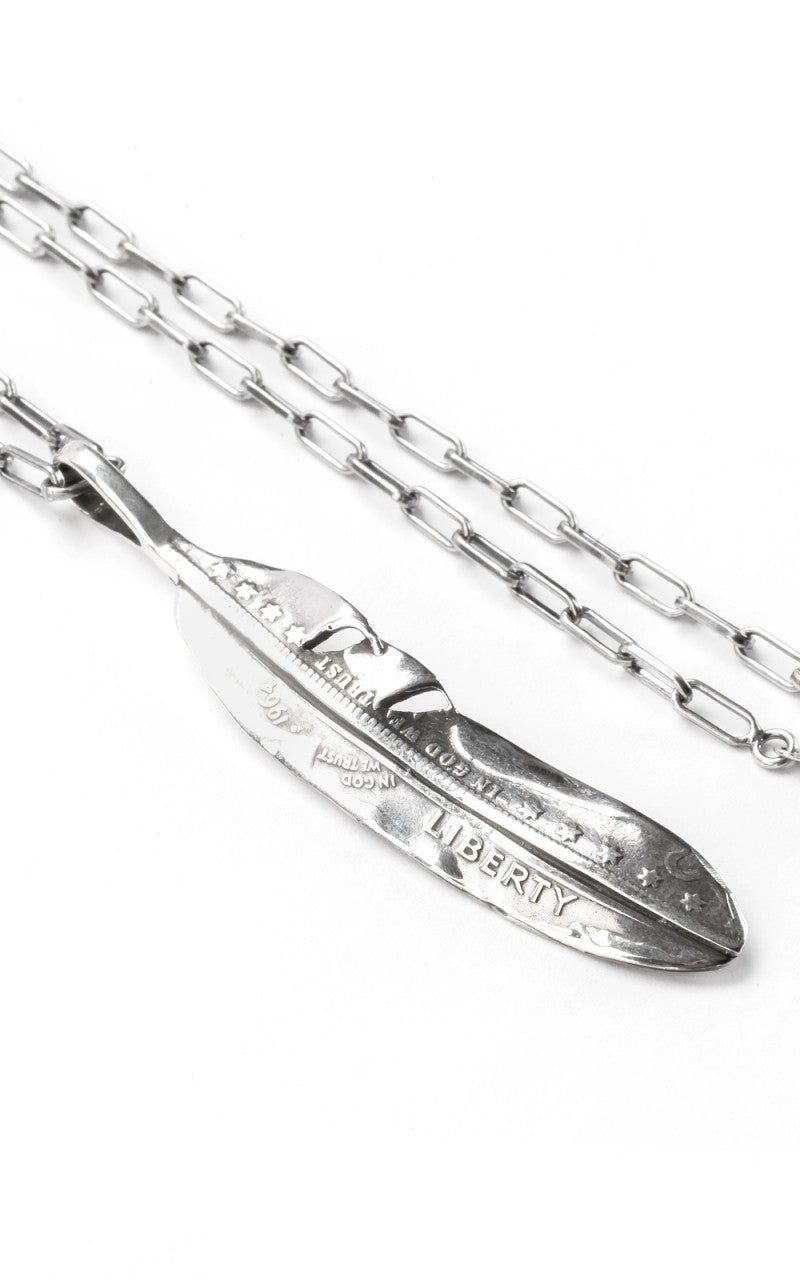 North Works N-530 Necklace 925 Silver Liberty Feather