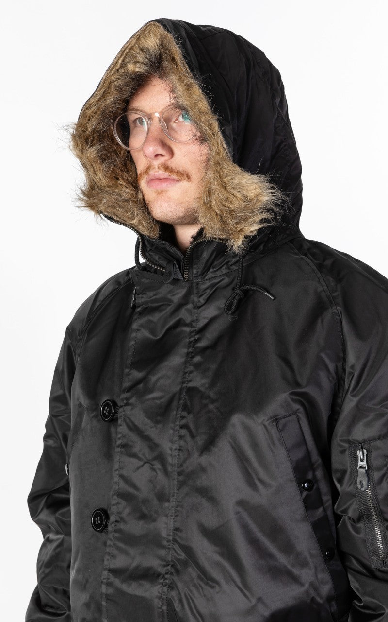 Military Surplus N3B US Flight Parka Black