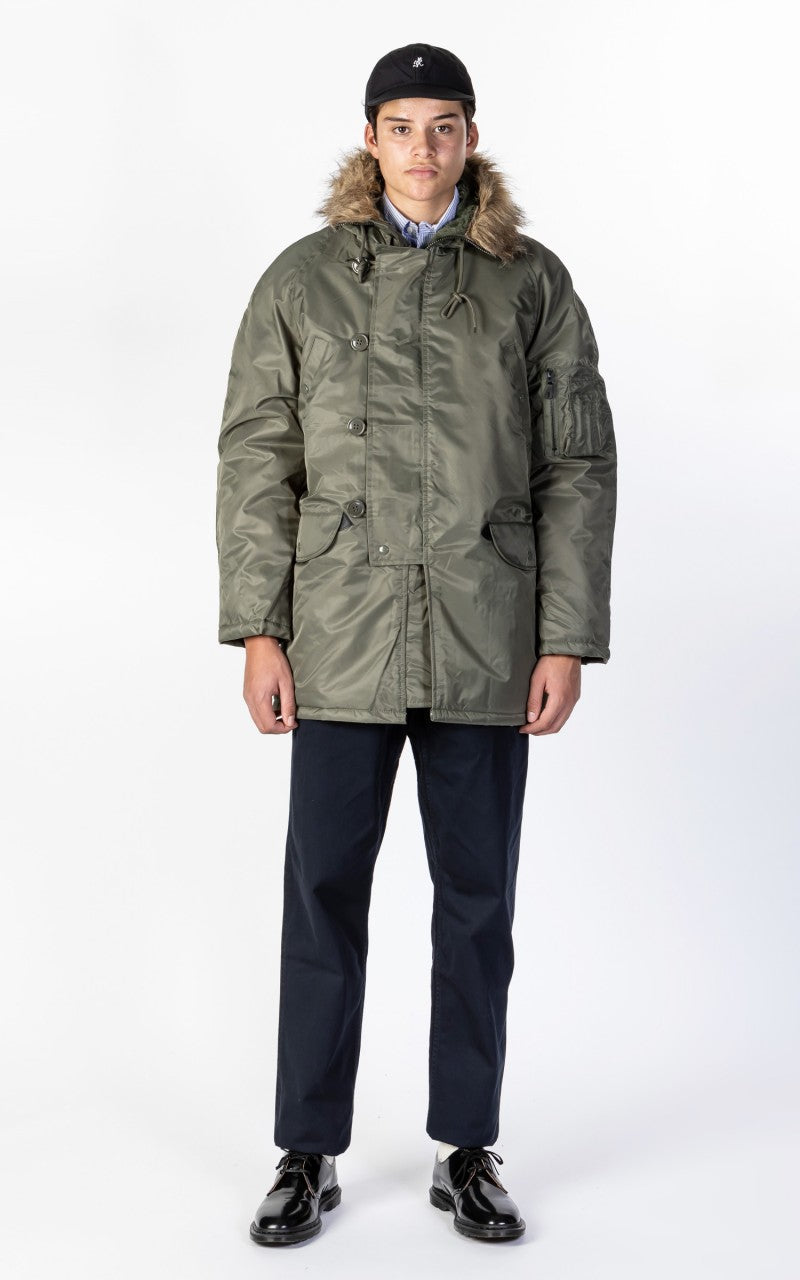 Military Surplus N3B US Flight Parka Olive