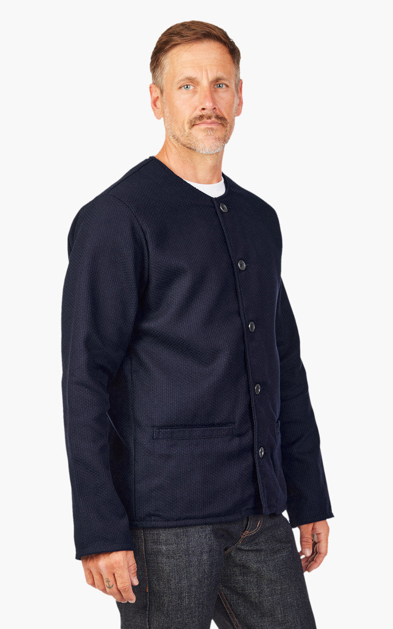 Naked & Famous Denim Smart Jacket Sashiko Double Gauze Indigo