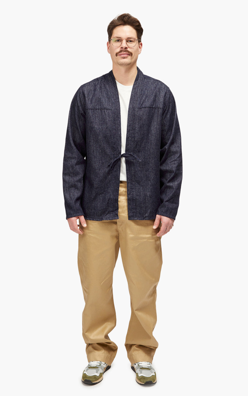 Naked & Famous Denim Kimono Shirt Kimono Arrows Indigo