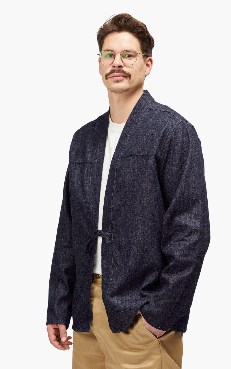 Naked & Famous Denim Kimono Shirt Kimono Arrows Indigo