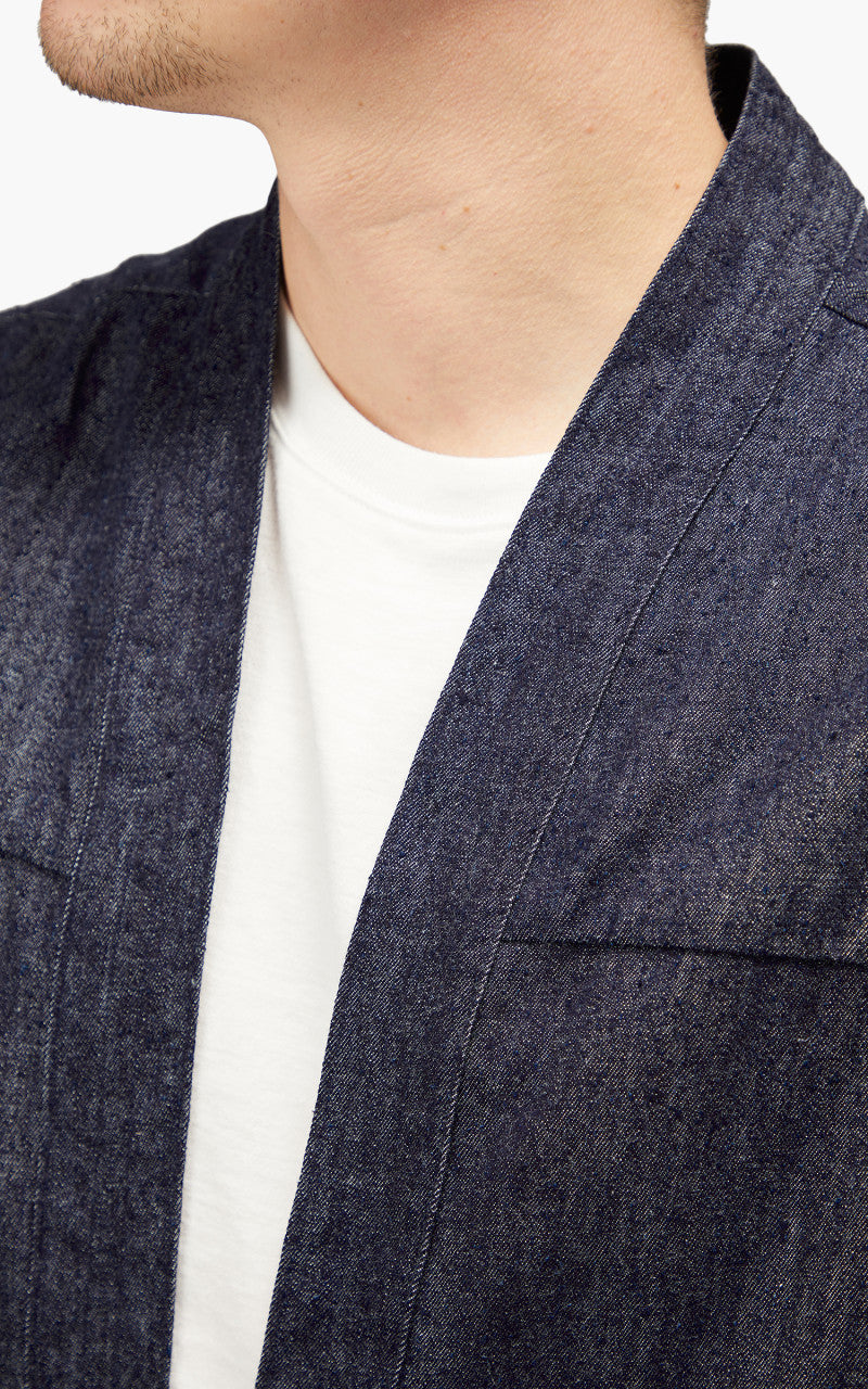Naked & Famous Denim Kimono Shirt Kimono Arrows Indigo