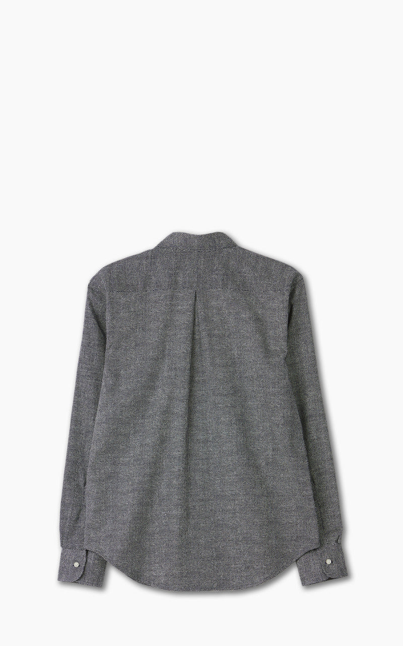 Naked & Famous Denim Easy Shirt Kimono Print Scales Indigo