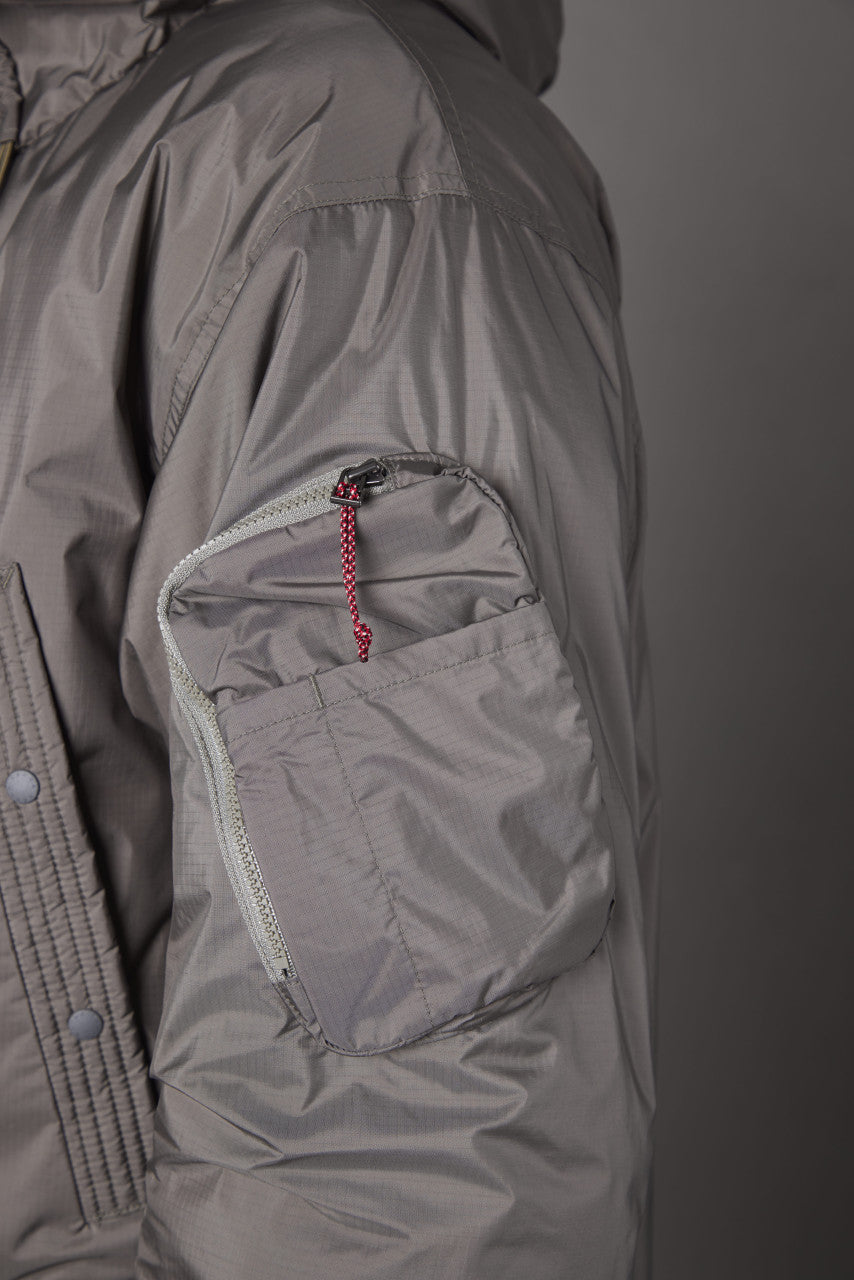 Nanga Aurora Down Field Half Coat Medium Grey