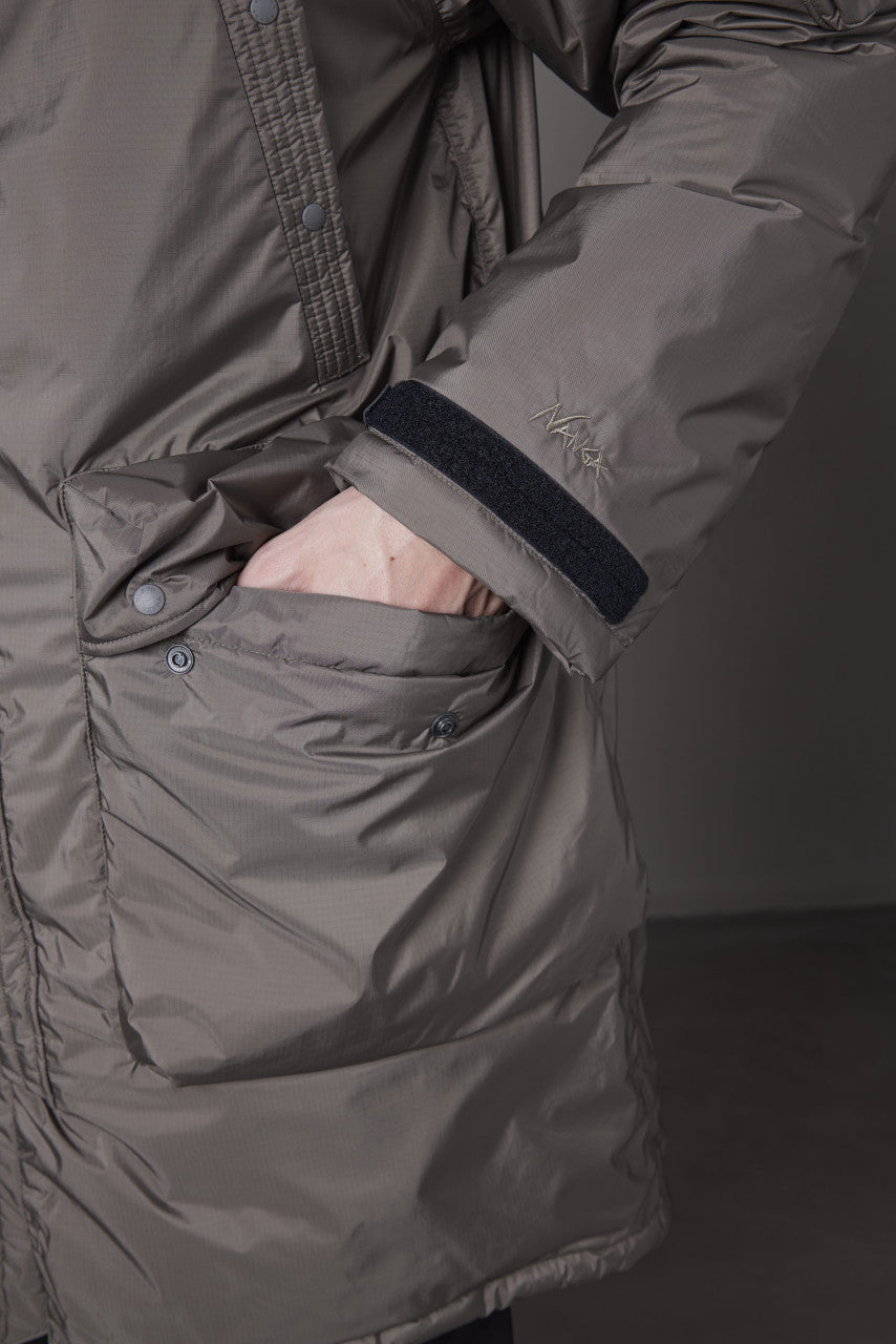 Nanga Aurora Down Field Half Coat Medium Grey