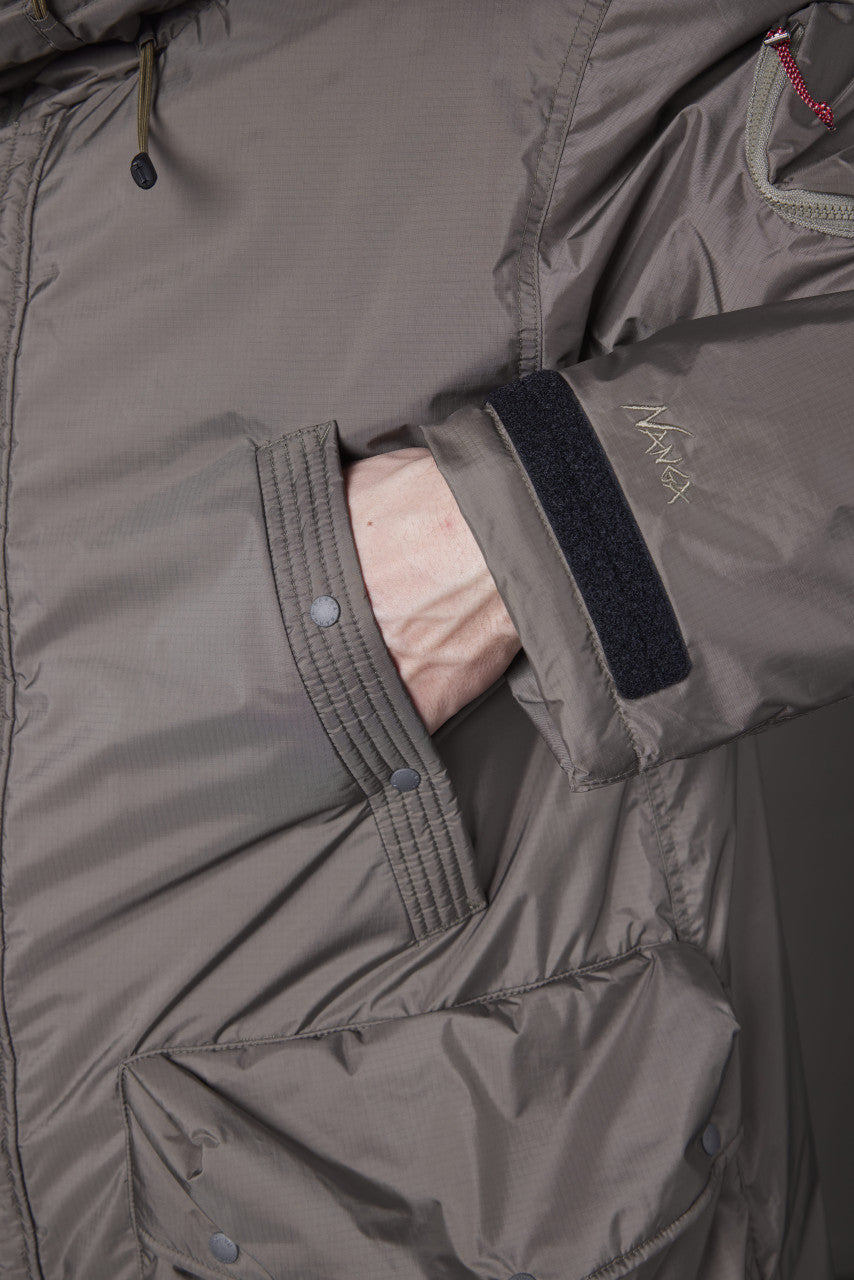 Nanga Aurora Down Field Half Coat Medium Grey