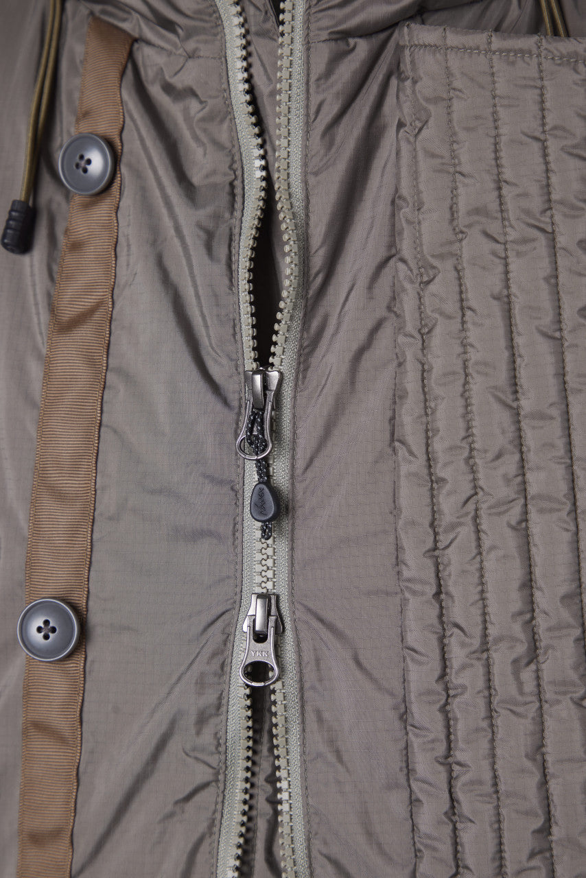 Nanga Aurora Down Field Half Coat Medium Grey