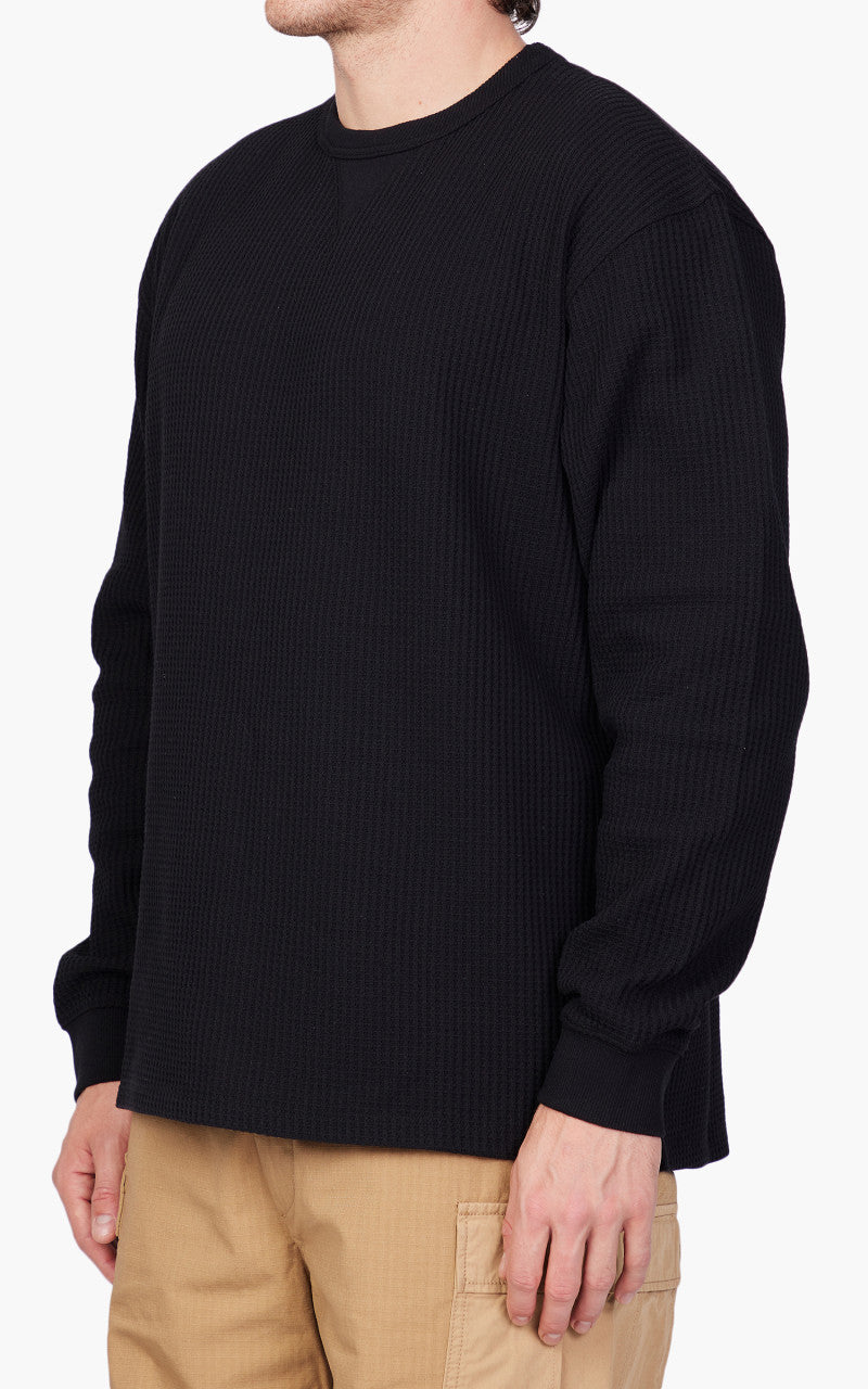 Nanga Eco Hybrid Waffle L/S Tee Black