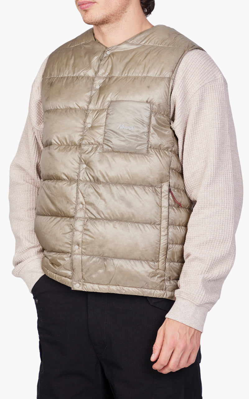 Nanga Inner Down Vest Beige