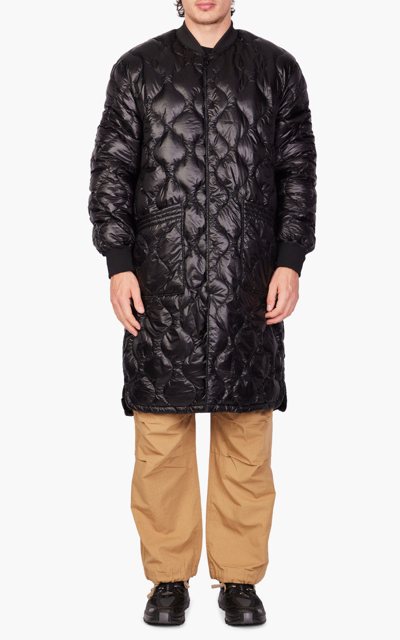 Nanga Onion Quilt Down Half Coat Black