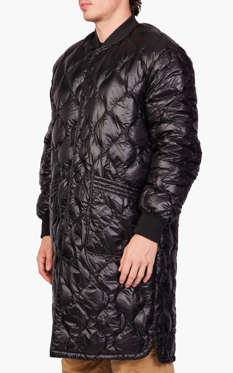 Nanga Onion Quilt Down Half Coat Black