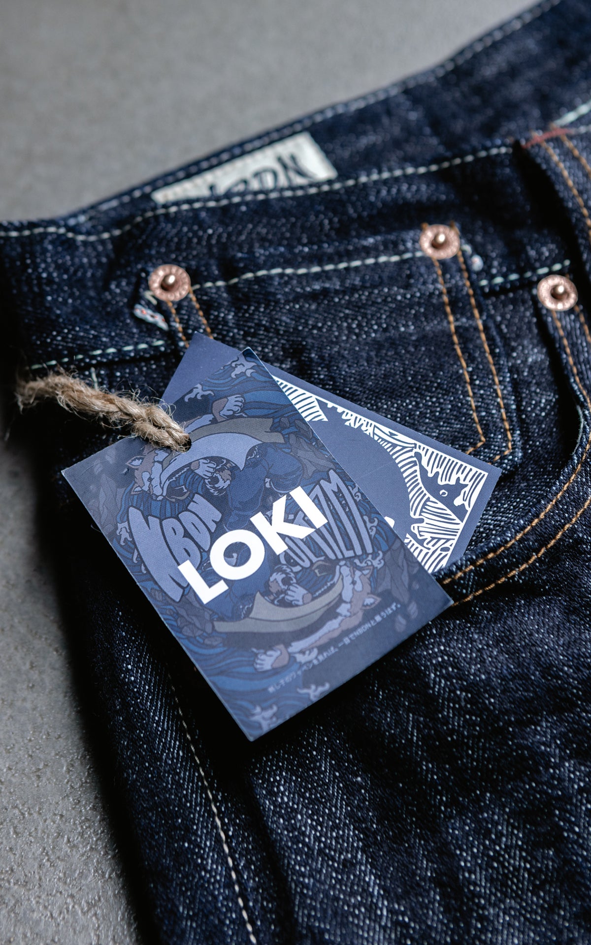 NBDN x CULTIZM "LOKI Selvedge" Wide Straight Jeans Indigo 19oz