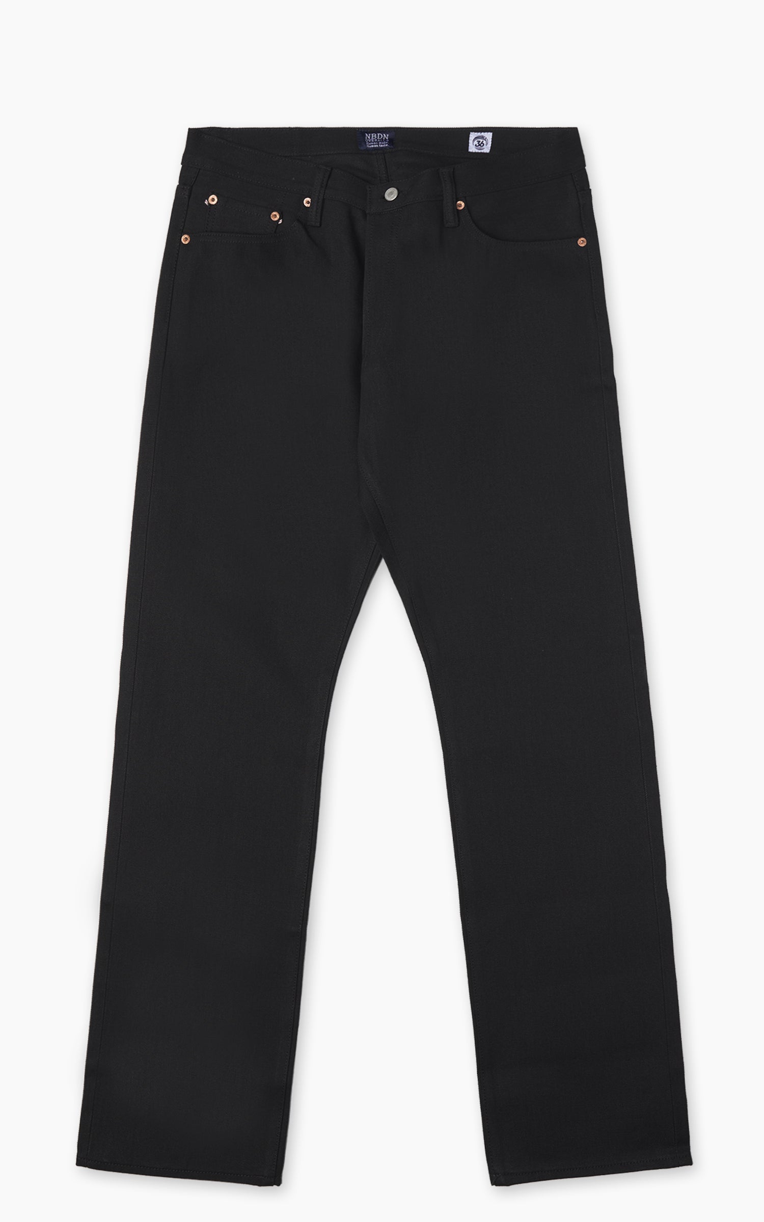 NBDN Bonsai 002 Slim Straight Selvedge Jeans Black x Black 15oz