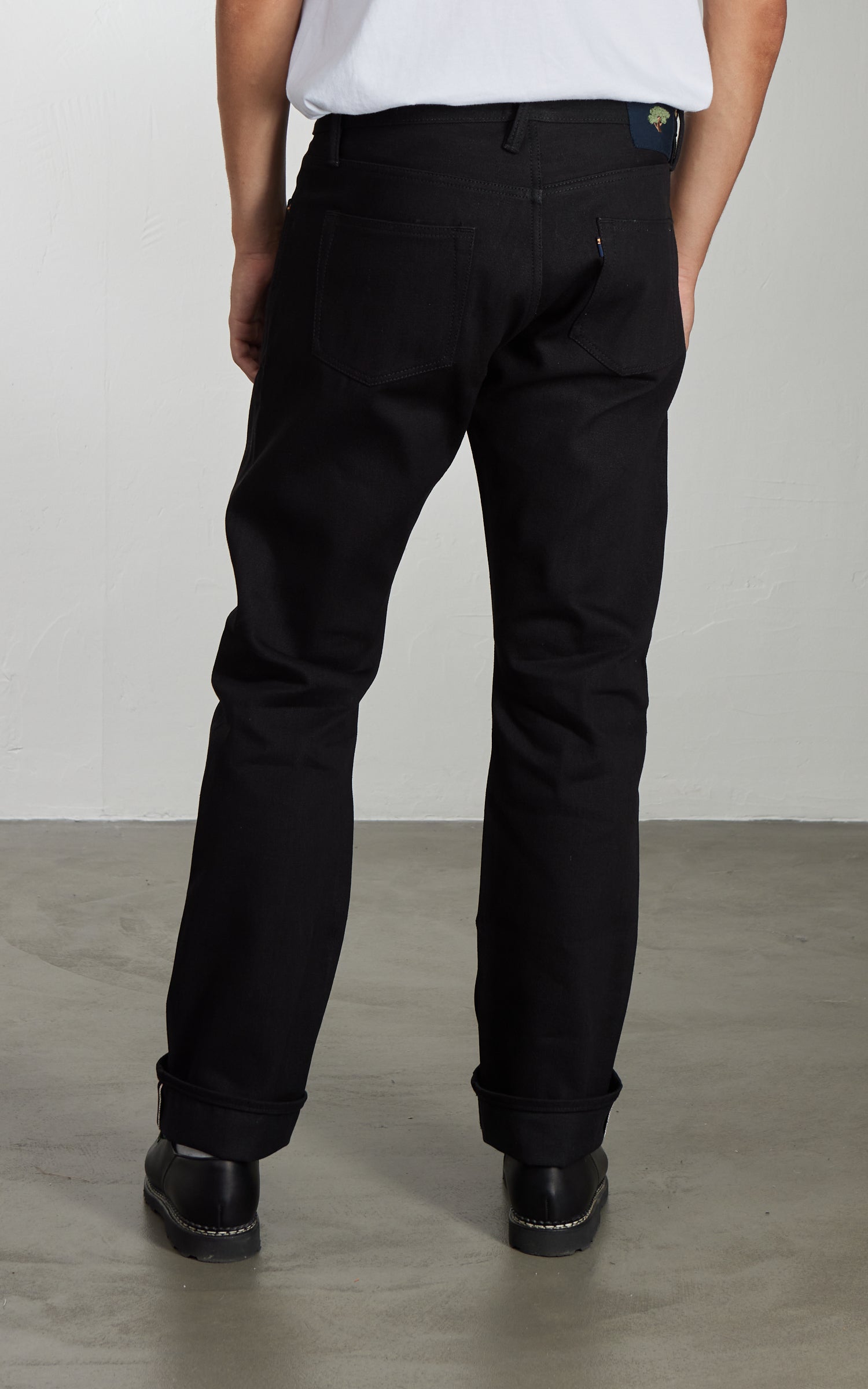 NBDN Bonsai 002 Slim Straight Selvedge Jeans Black x Black 15oz