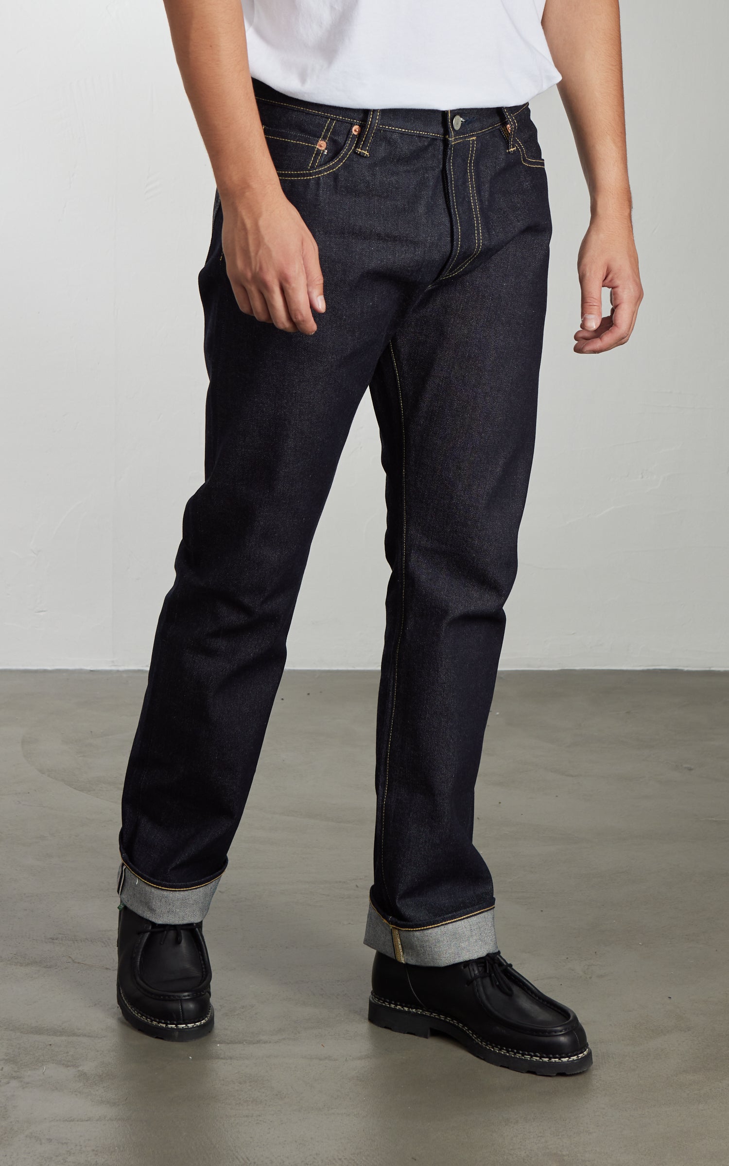 NBDN Bonsai 003 Slim Straight Selvedge Jeans Indigo 15oz