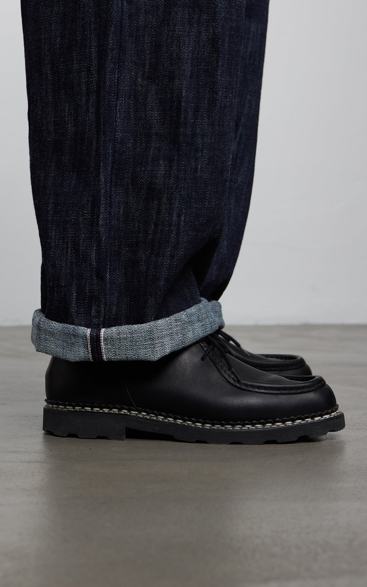 NBDN x CULTIZM "LOKI Selvedge" Wide Straight Jeans Indigo 19oz
