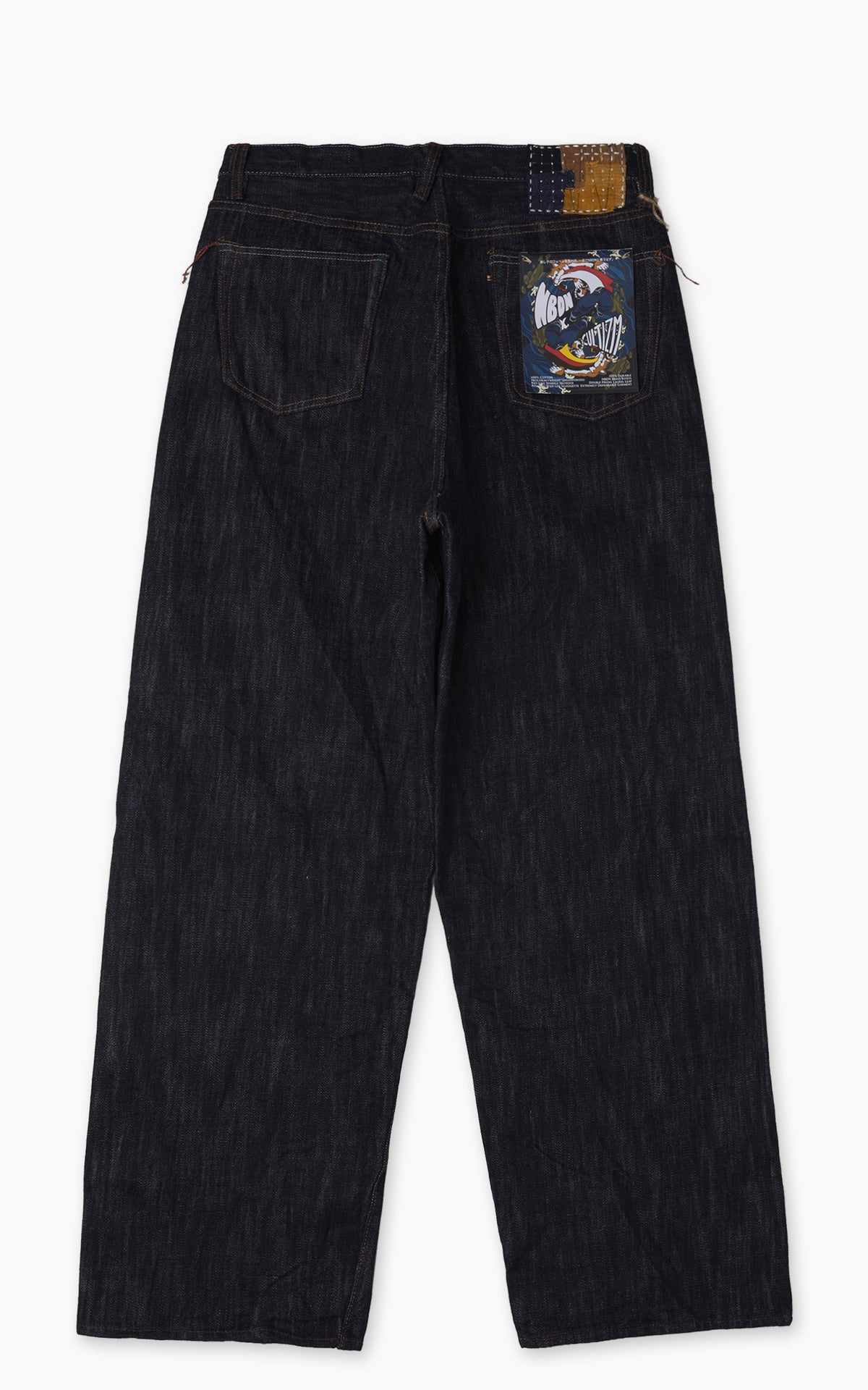 NBDN x CULTIZM "LOKI Selvedge" Wide Straight Jeans Indigo 19oz