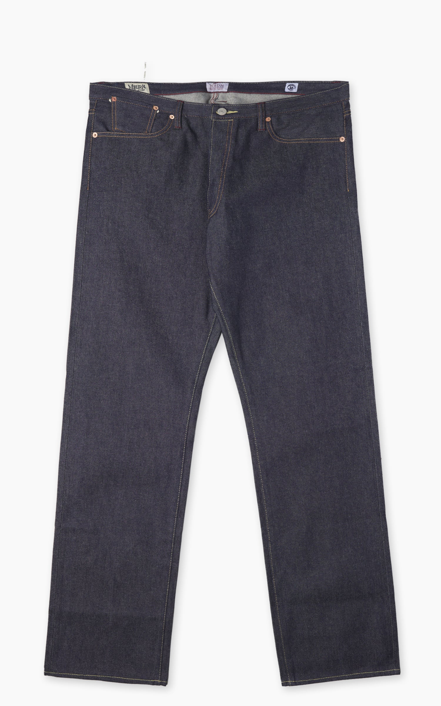 NBDN ESTD 011 Banana Line II Regular Straight Selvedge Jeans Indigo 14oz