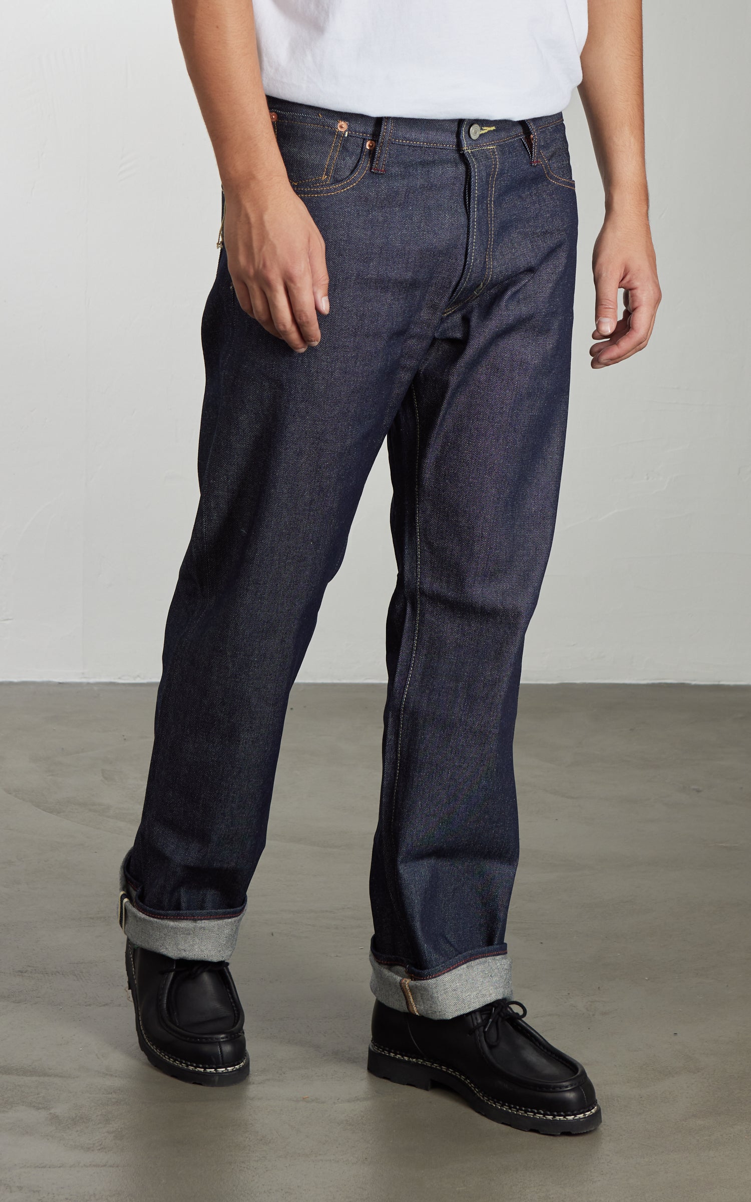 NBDN ESTD 011 Banana Line II Regular Straight Selvedge Jeans Indigo 14oz