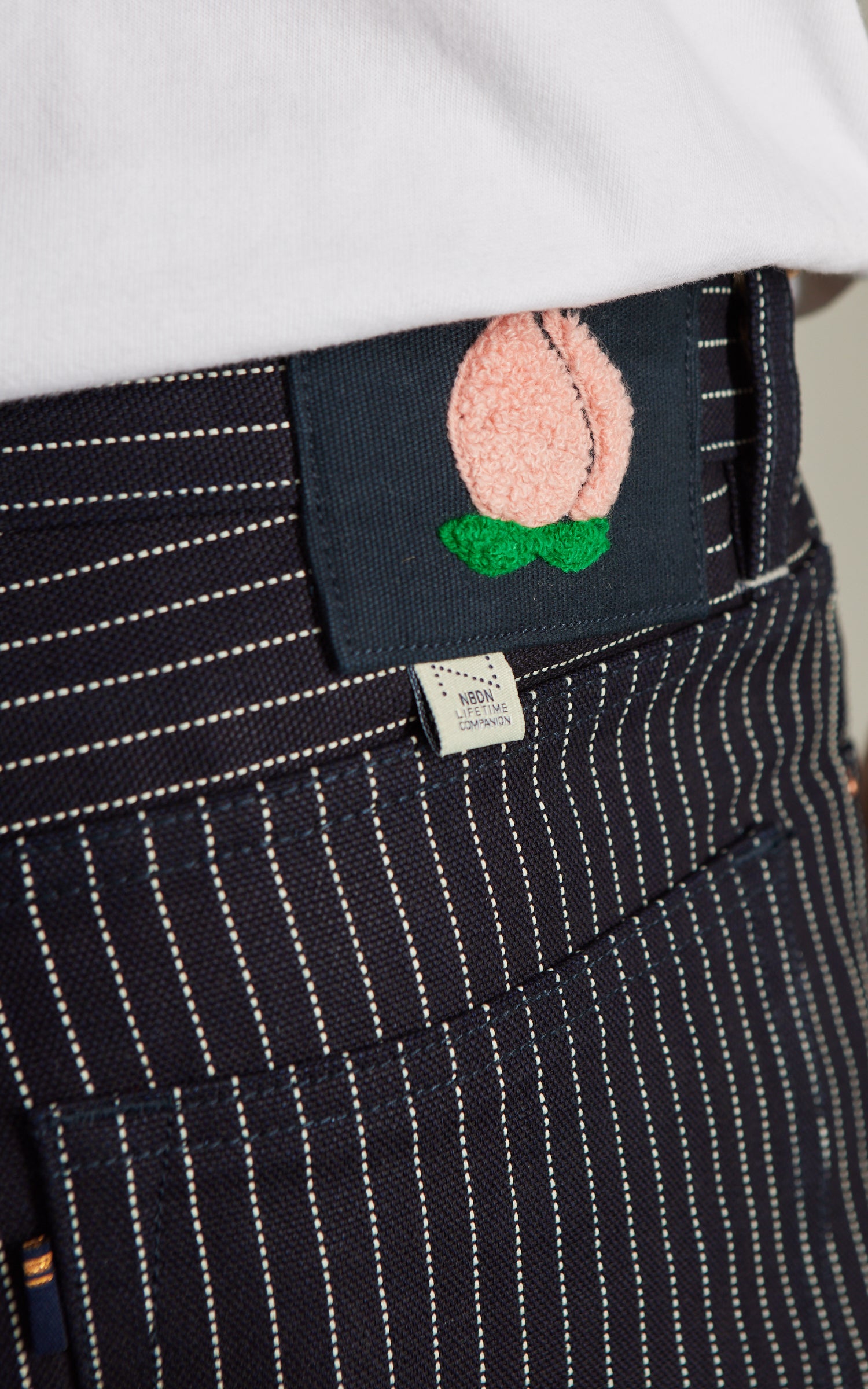 NBDN Peach 003 Regular Straight Woven Wabash Canvas Duck 14oz