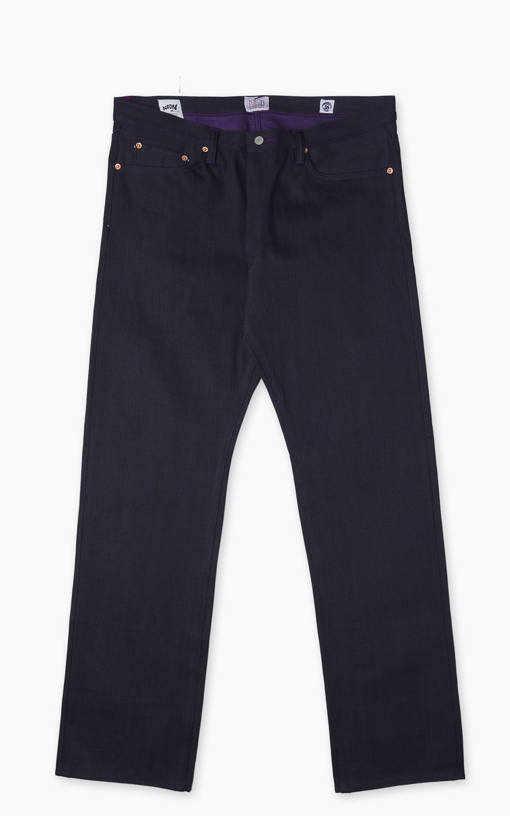 NBDN Sumatran Tigers XI Amethyst Slim Straight Selvedge Jeans Indigo 16oz