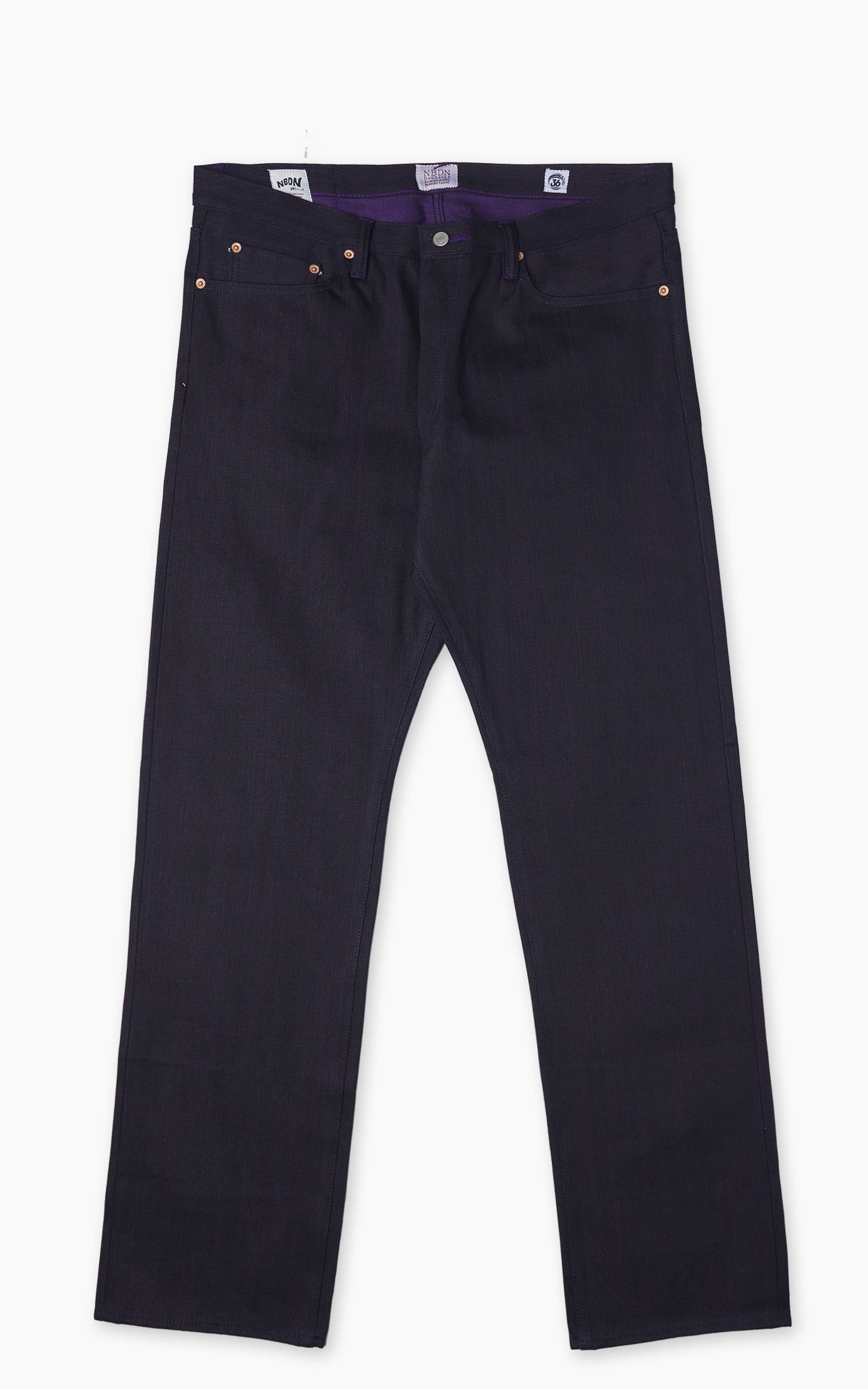 NBDN Sumatran Tigers XI Amethyst Slim Straight Selvedge Jeans Indigo 16oz