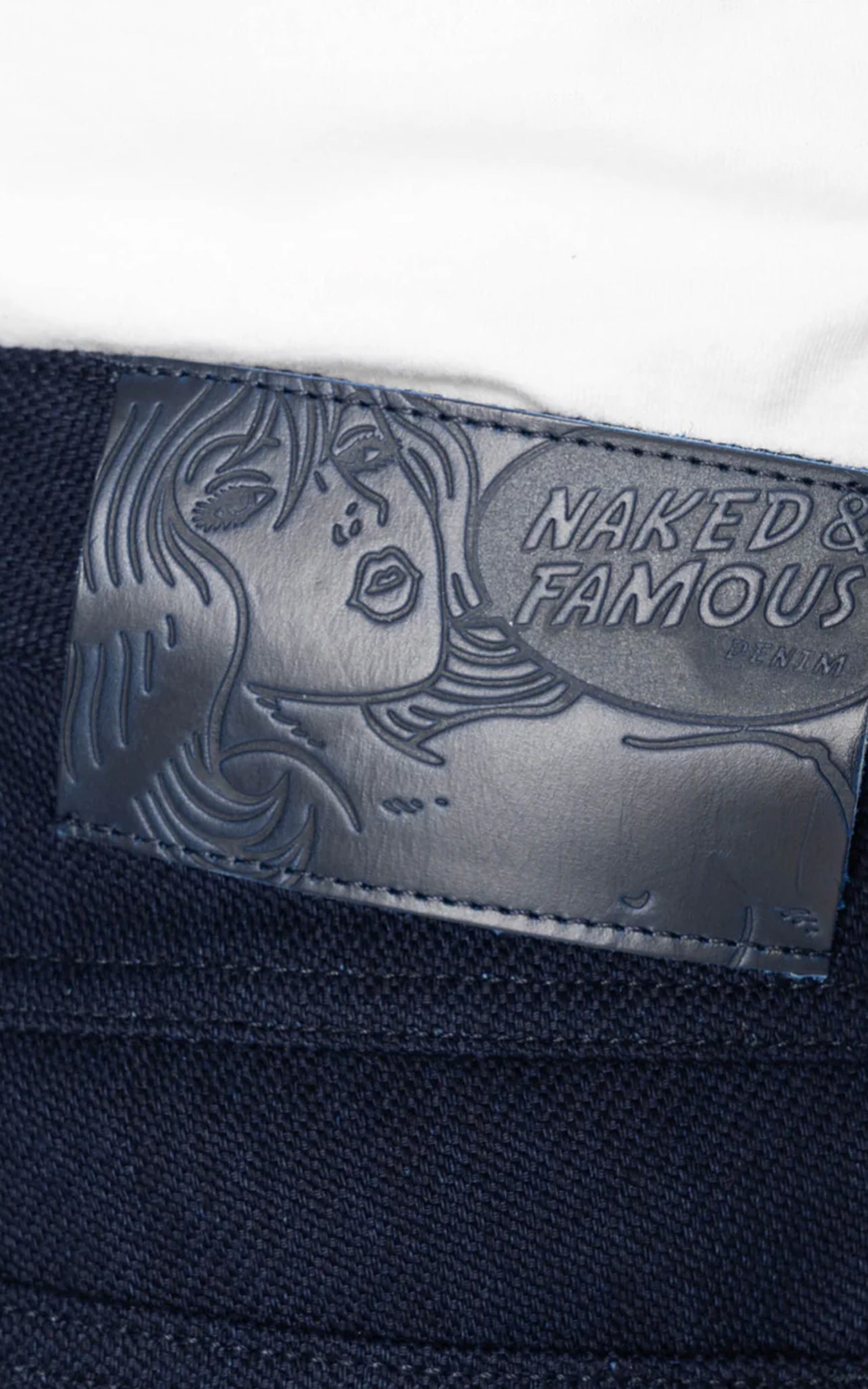 Naked & Famous Denim True Guy Maekake Dobby Indigo
