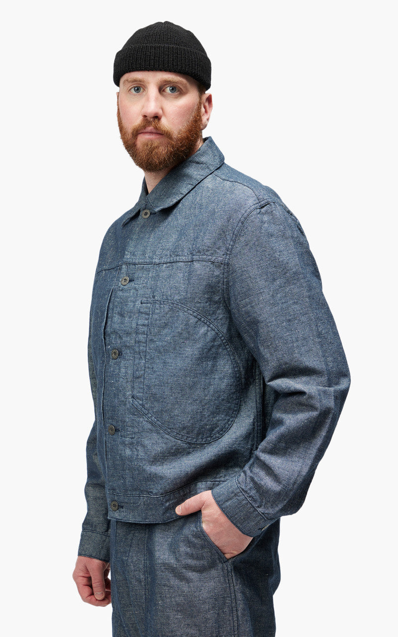 Nigel Cabourn Japanese Type 1 Cotton/Linen Jacket Navy