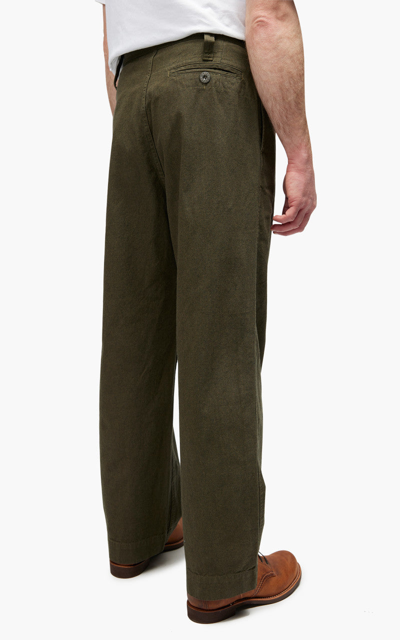 Nigel Cabourn Navvie Pant Cotton Broken Twill Army