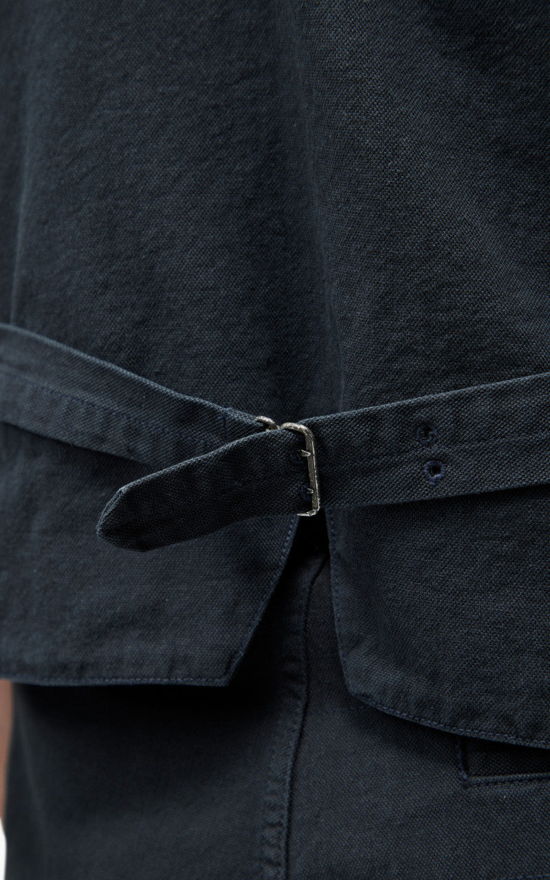 Nigel Cabourn Waistcoat Cotton Broken Twill Navy