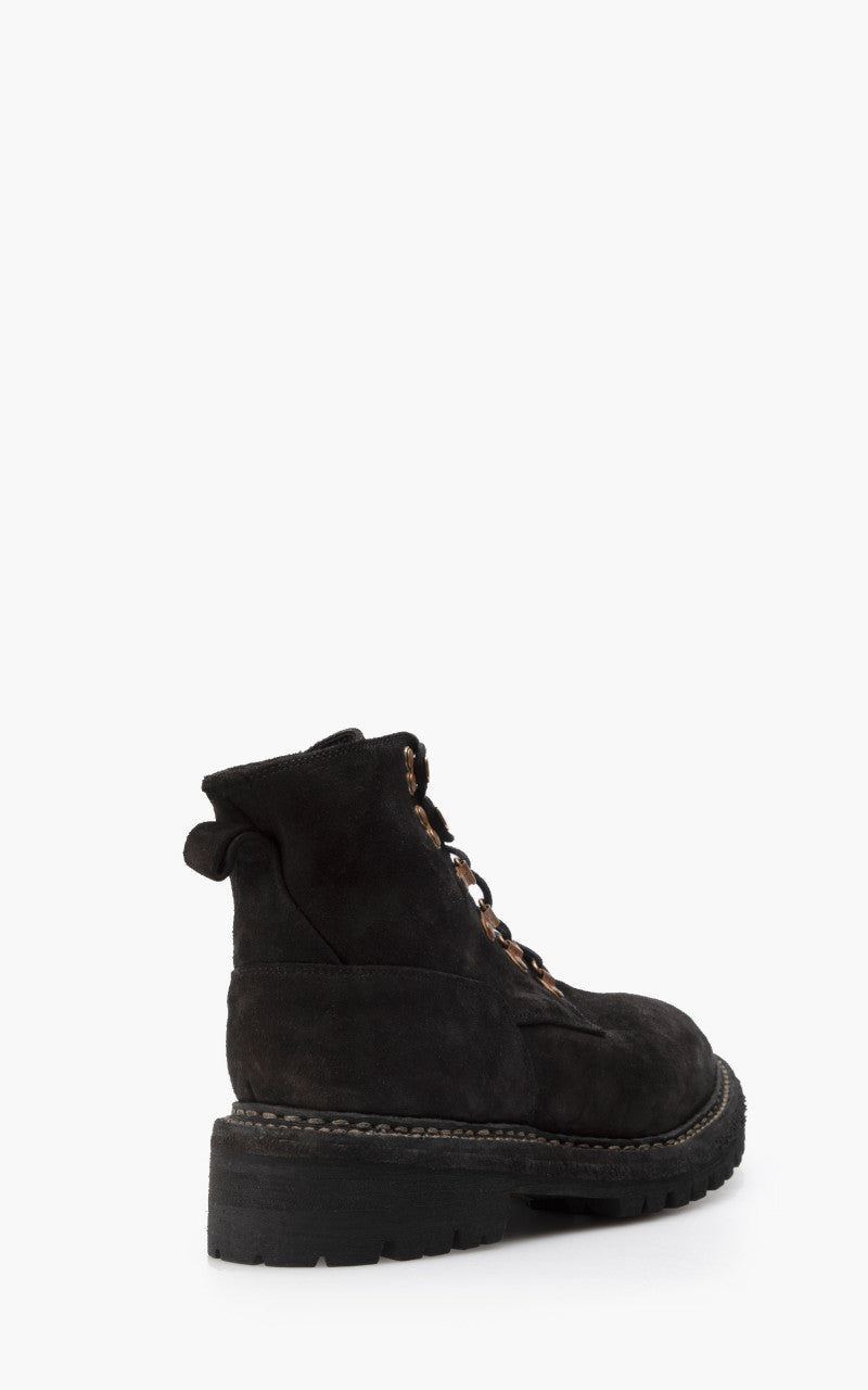 Guidi NT19V Wedged Boots Calf Reverse Black