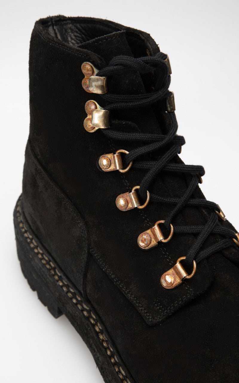 Guidi NT19V Wedged Boots Calf Reverse Black