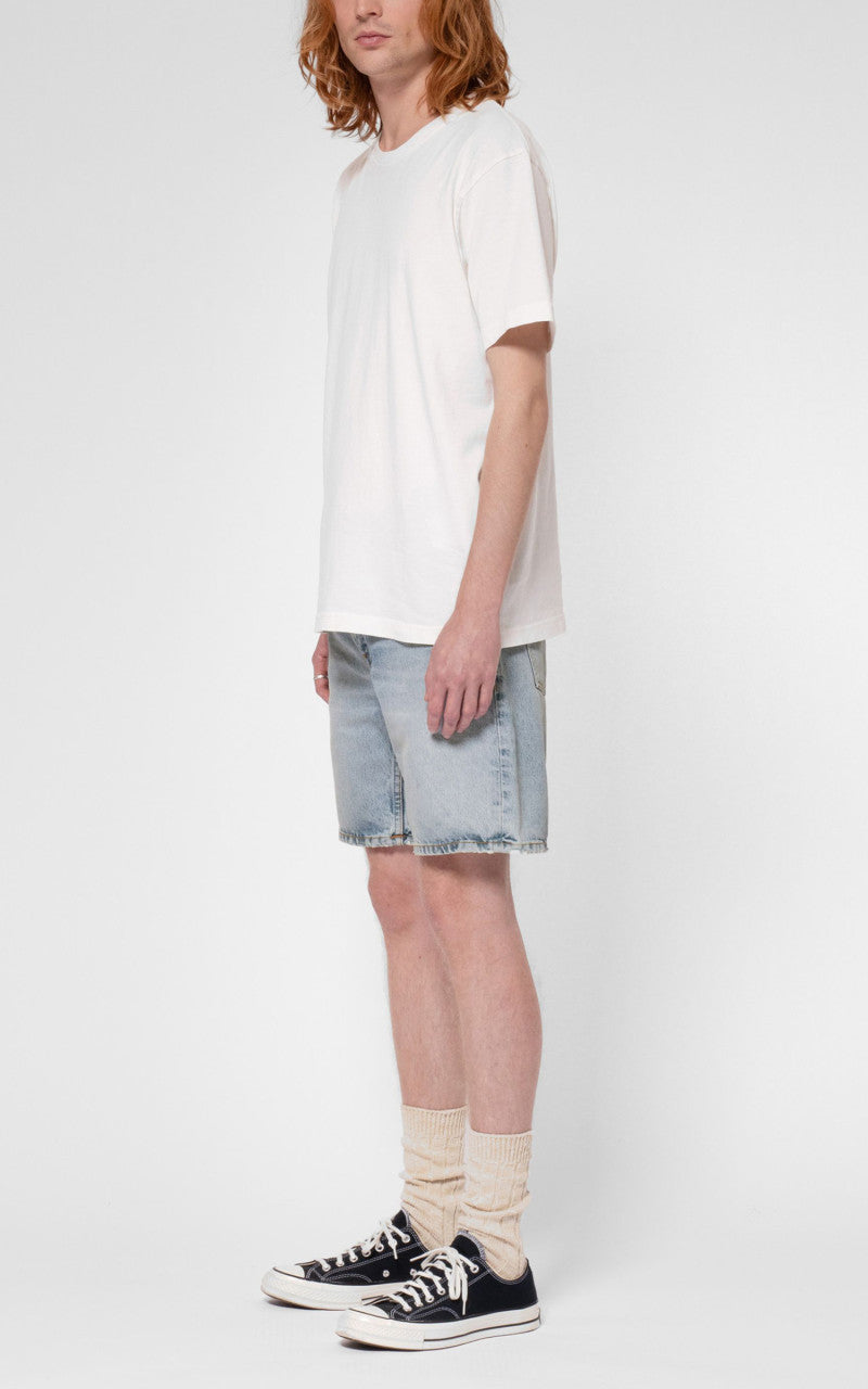 Nudie Jeans Seth Denim Shorts Sea Salt
