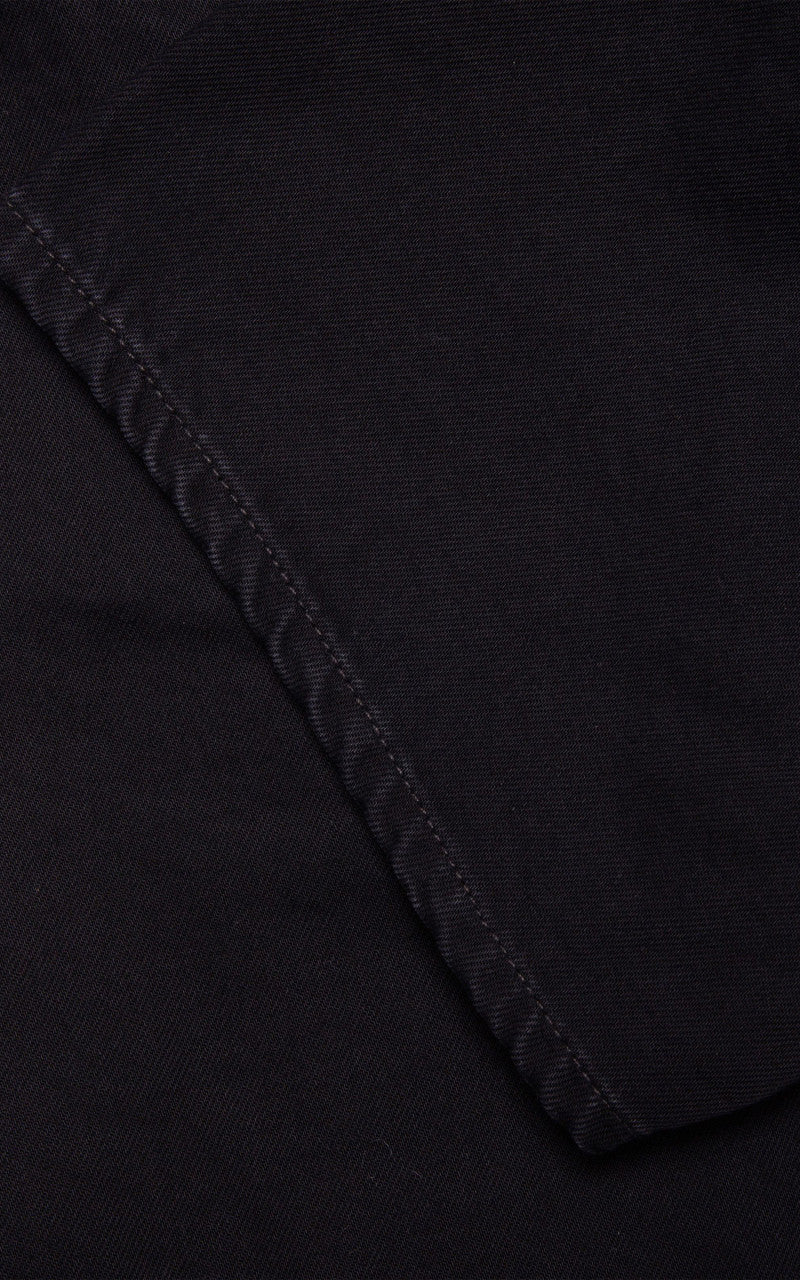 Nudie Jeans Seth Denim Shorts Aged Black