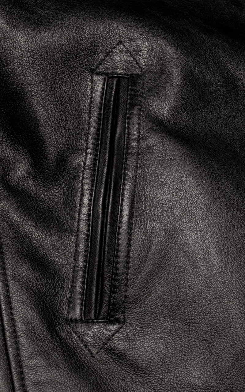 Nudie Jeans Ferry Leather Jacket Black