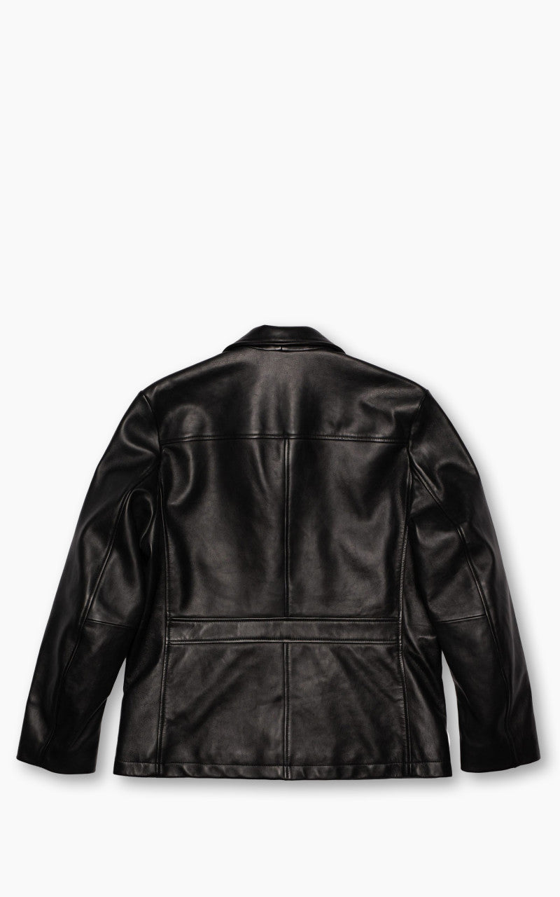 Nudie Jeans Ferry Leather Jacket Black