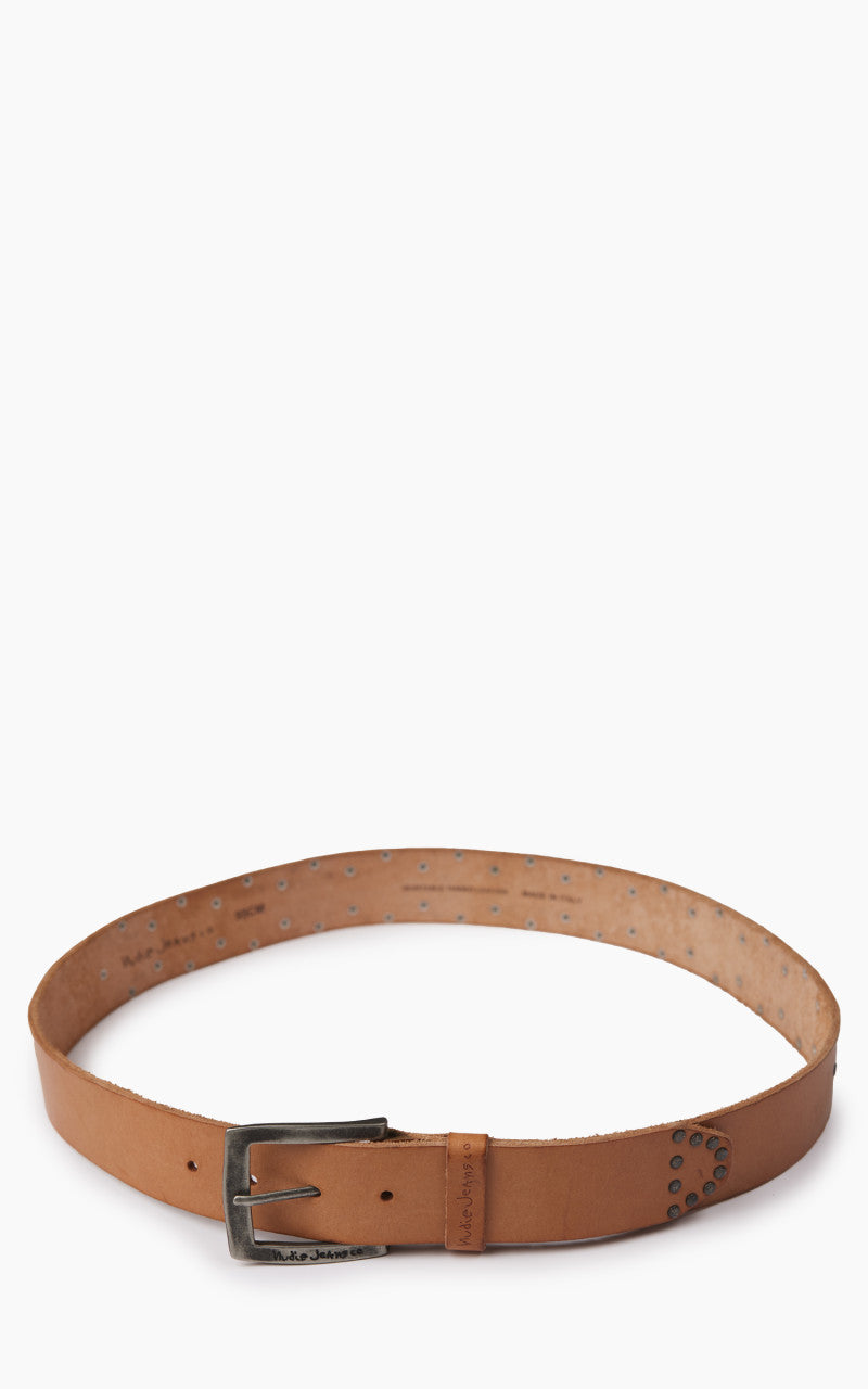 Nudie Jeans Stevesson Belt Studs Natural