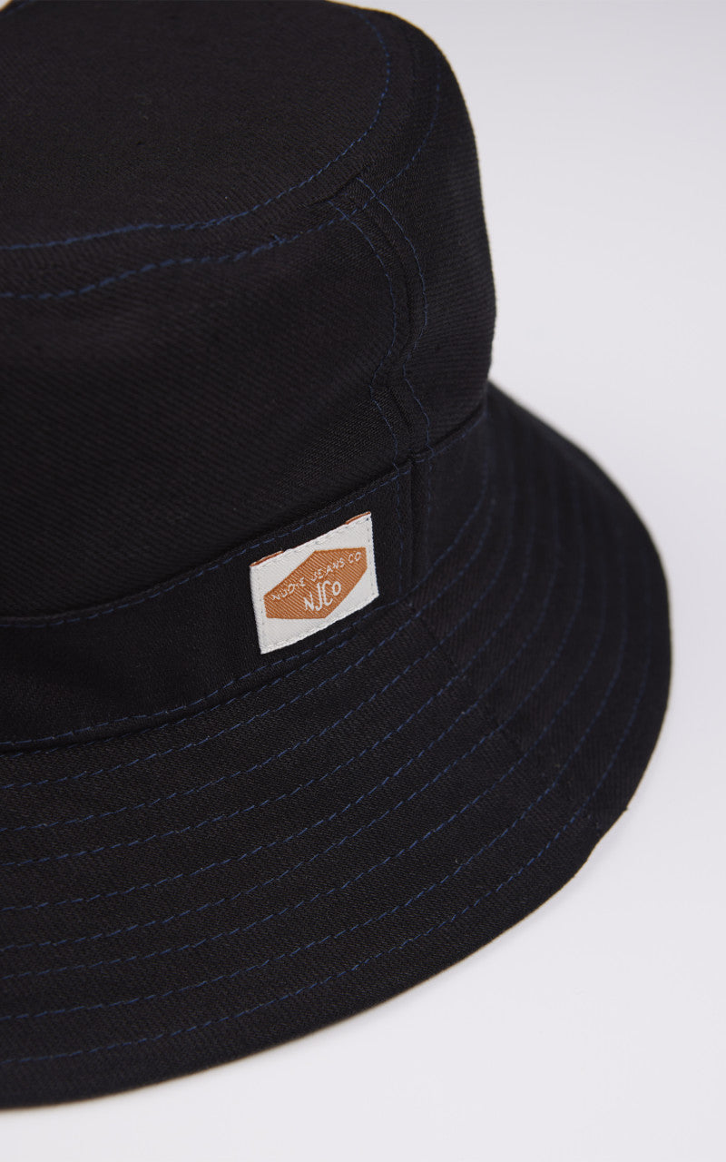 Nudie Jeans Martinsson Denim Bucket Hat Indigo